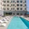 pool deck with lounge chairs