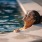 woman in pool